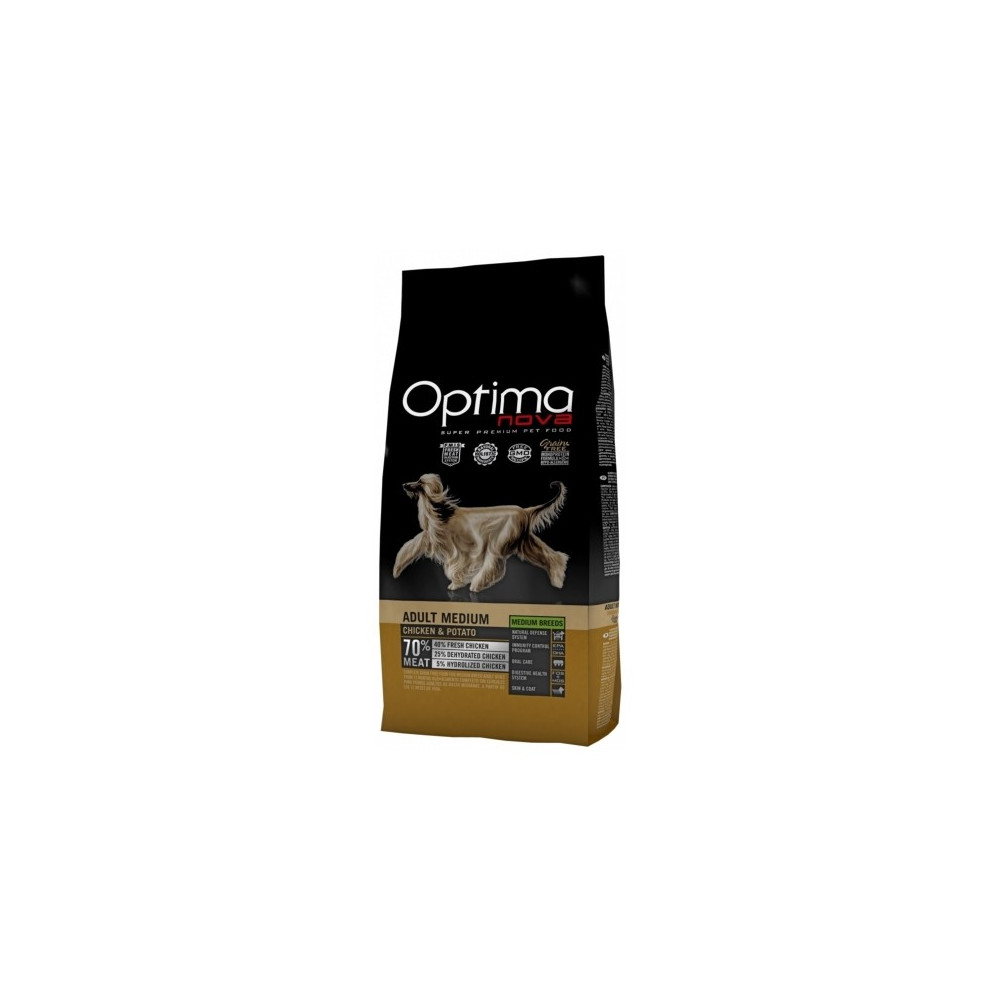 OPTIMA NOVA ADULT MEDIUM CHICKEN POTATO 12 KG.