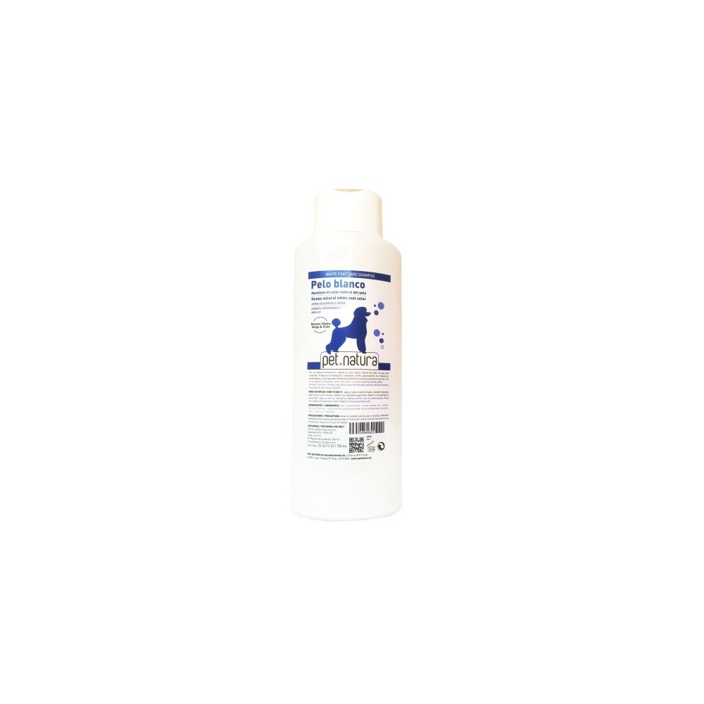 CHAMPU PELO BLANCO 750ml.  PETNATURA