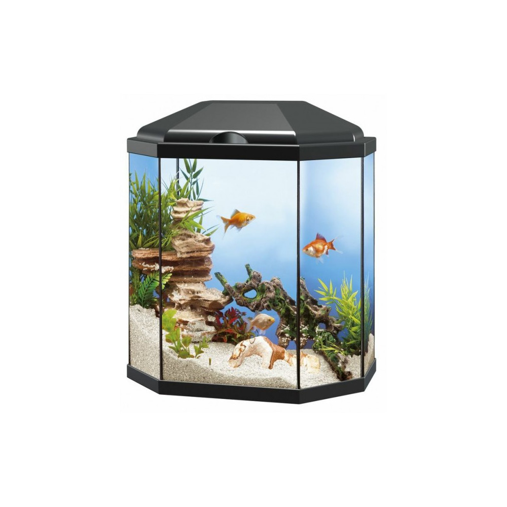 ACUARIO AQUA 30 LED. NEGRO.