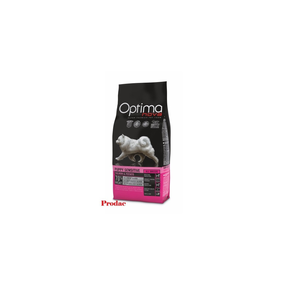 OPTIMA NOVA PUPPY SENSITIVE SALMON PATATA 2 KG.