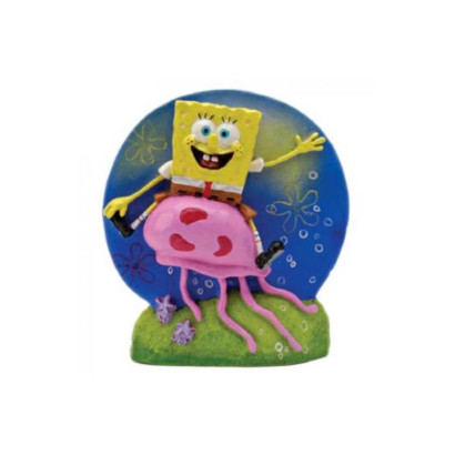 BOB ESPONJA CABALGA MEDUSA (7,6CM)